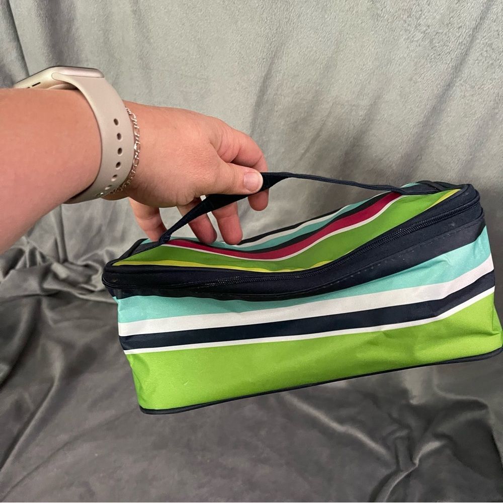 Thirty-One Glamour Case in Preppy Pop Travel Makeup Bag